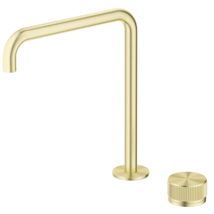 Mica Fluted Soft-Square Hob Sink/Basin Mixer Set Bella Vista