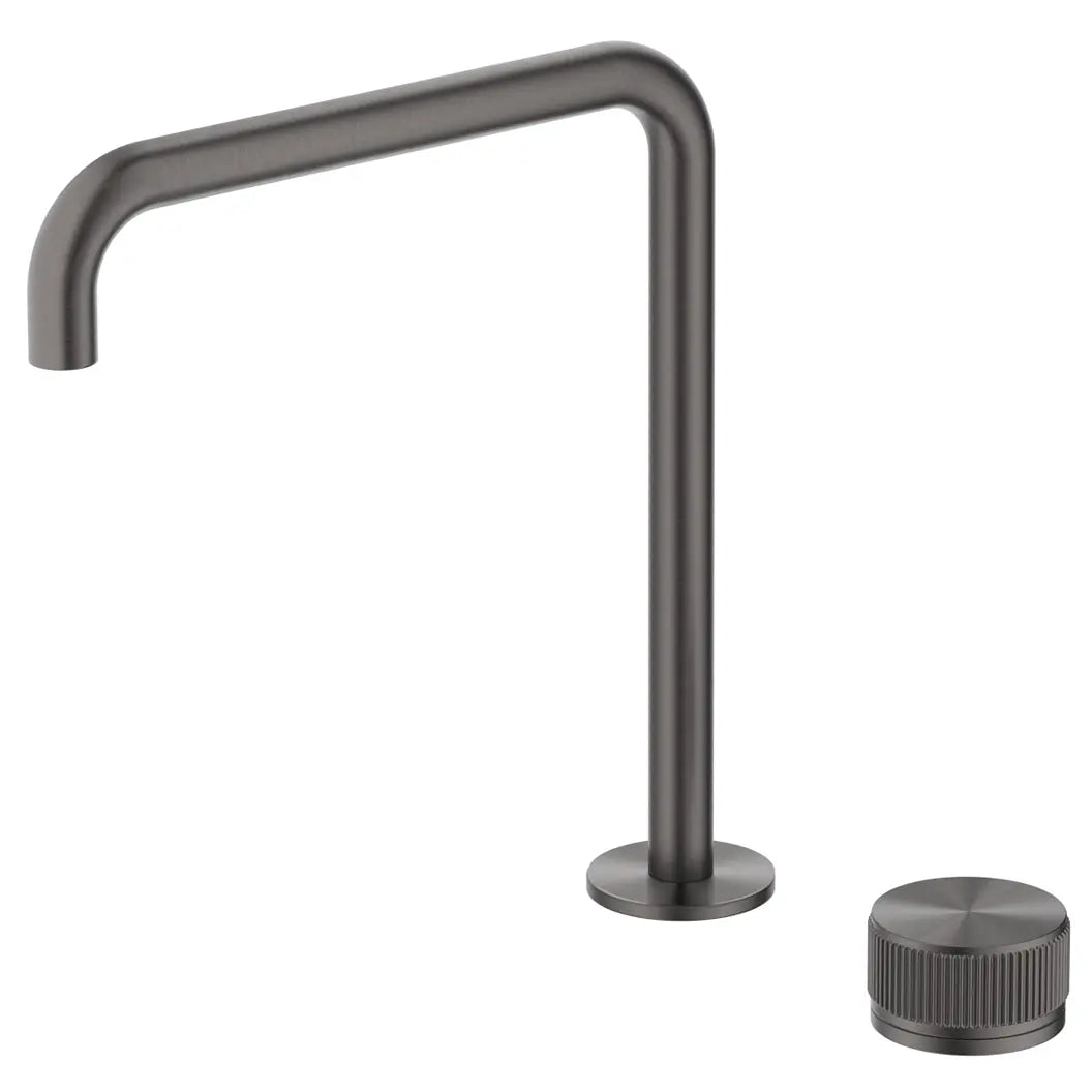 Mica Fluted Soft-Square Hob Sink/Basin Mixer Set Bella Vista