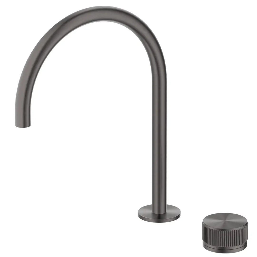 Mica Fluted Gooseneck Hob Sink/Basin Mixer Set Bella Vista