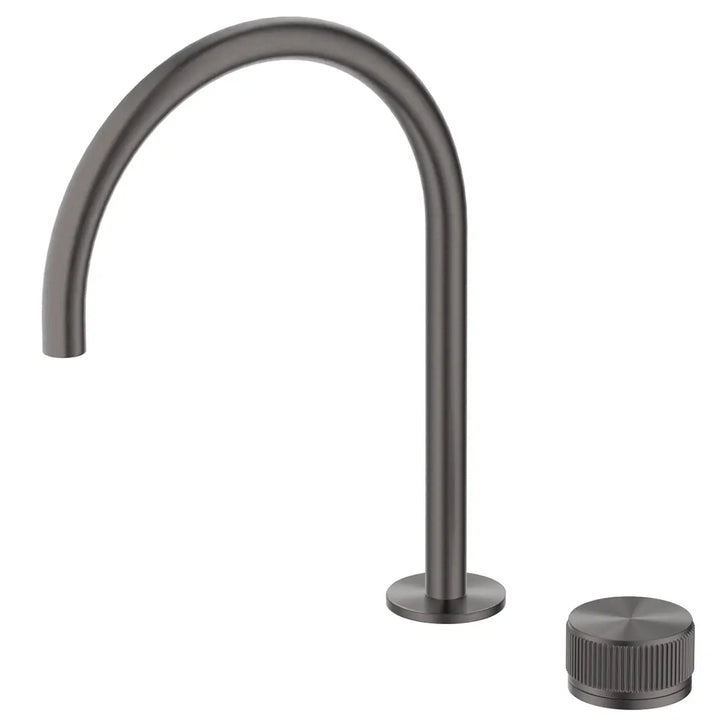 Mica Fluted Gooseneck Hob Sink/Basin Mixer Set Bella Vista