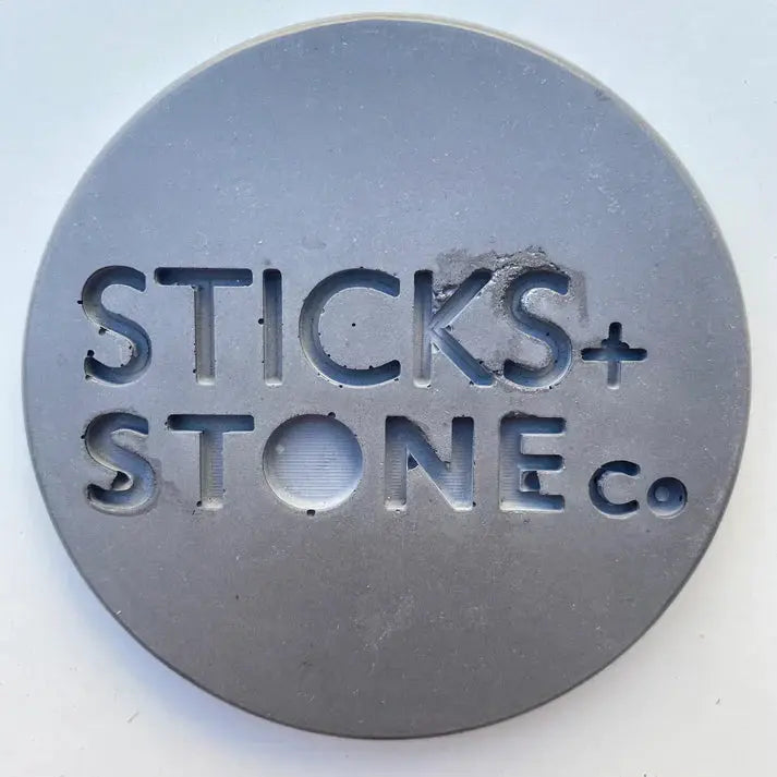 Concrete Rectangle Rugged Basin Sticks and Stone Co