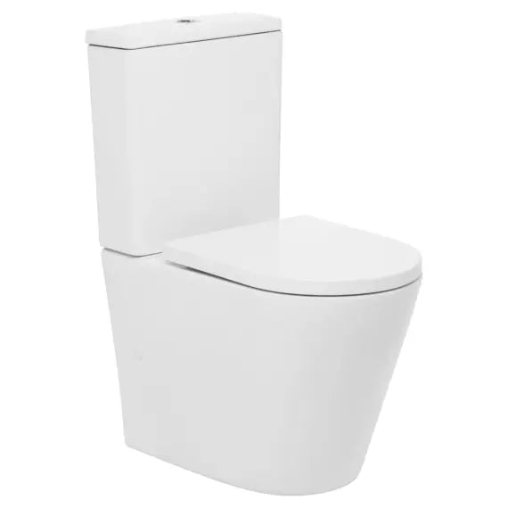 Venezia Closed Coupled Back To Wall Rimless Compact Toilet Suite With Seat (on display) Johnson Suisse