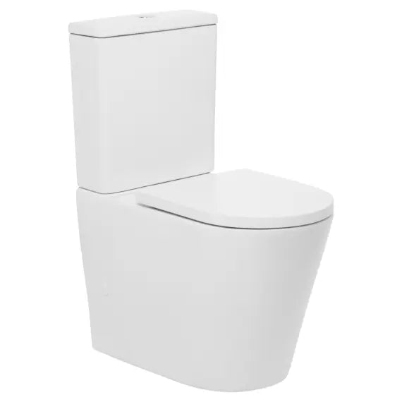 Venezia Closed Coupled Back To Wall Rimless Comfort Toilet Suite With Seat Johnson Suisse