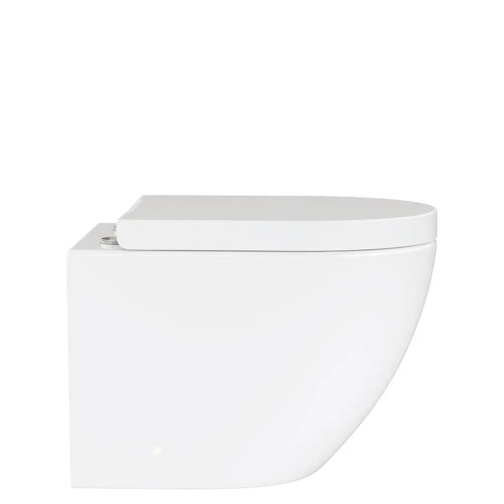 KOKO Gloss White Tornado Wall-Hung pan &amp; seat Fienza