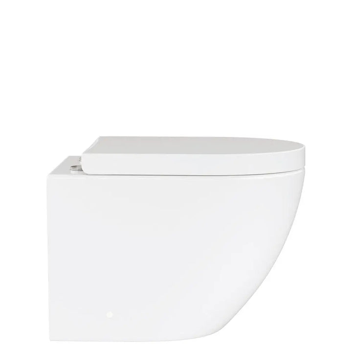 KOKO Gloss White Tornado Wall-Hung pan &amp; seat Fienza