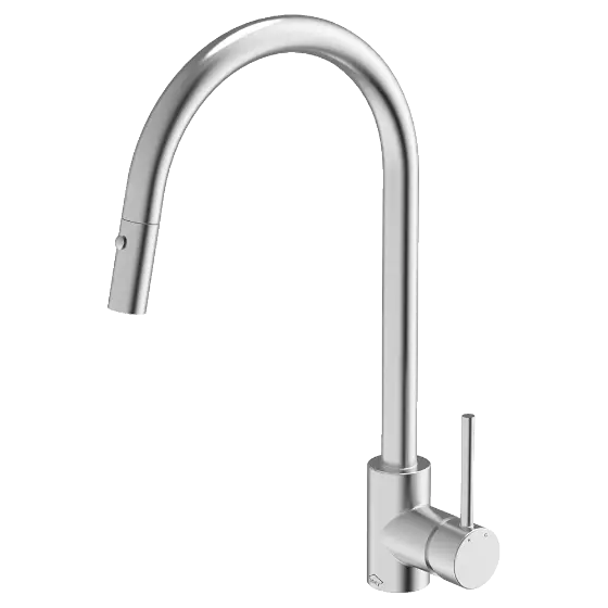 316 GOOSE NECK PULL OUT DUAL SPRAY FUNCTION KITCHEN MIXER Abey