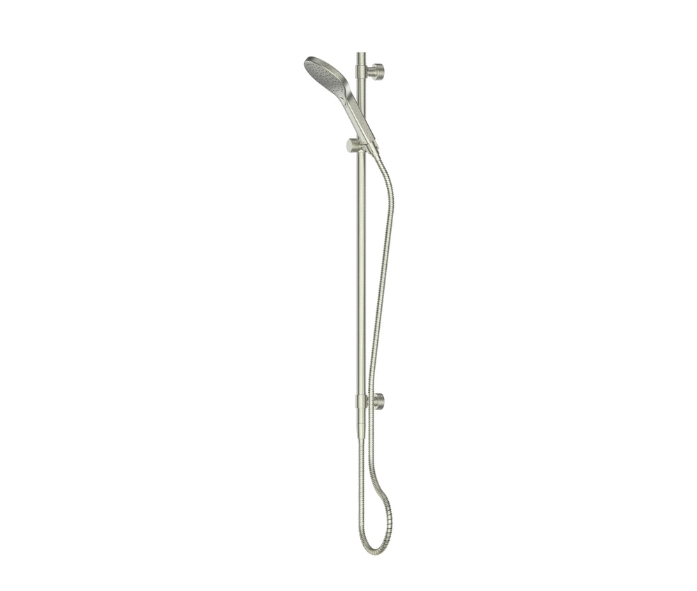 Lavish BubbleJET Rail Shower; Bottom/Top Inlet; Adjustable rail to 750mm Greens