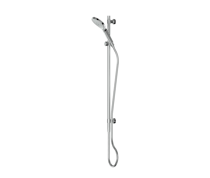 Lavish BubbleJET Rail Shower; Bottom/Top Inlet; Adjustable rail to 750mm Greens