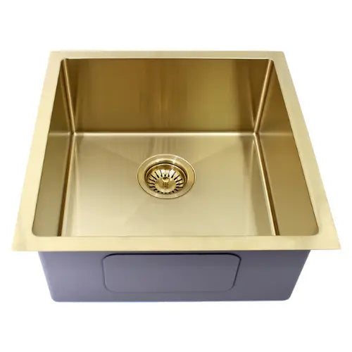 Coloured Single Bowl Sink 31L 450 x 450mm - various finishes Modern National