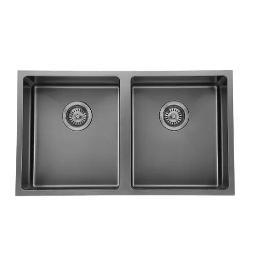 Coloured Double Bowl Sink 26/26L 760 x 440mm - various finishes Modern National