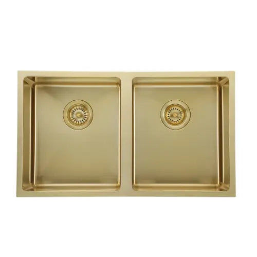 Coloured Double Bowl Sink 26/26L 760 x 440mm - various finishes Modern National