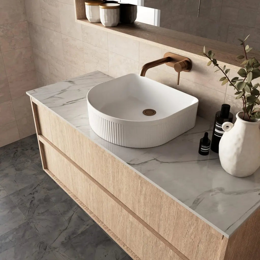 Marlo Vanity with top and basin - wall hung or freestanding Marquis