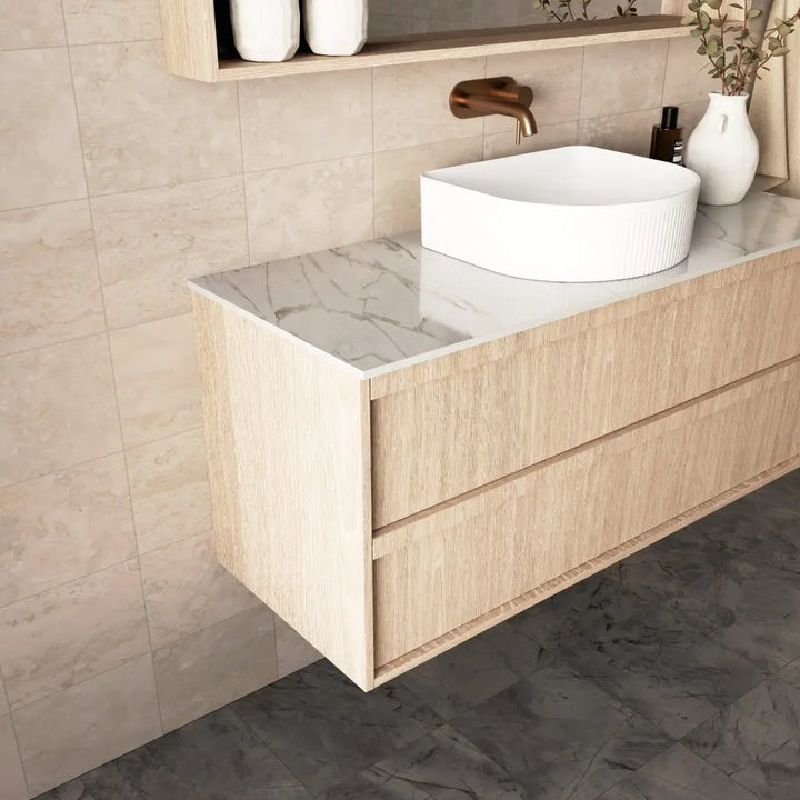 Marlo Vanity with top and basin - wall hung or freestanding Marquis