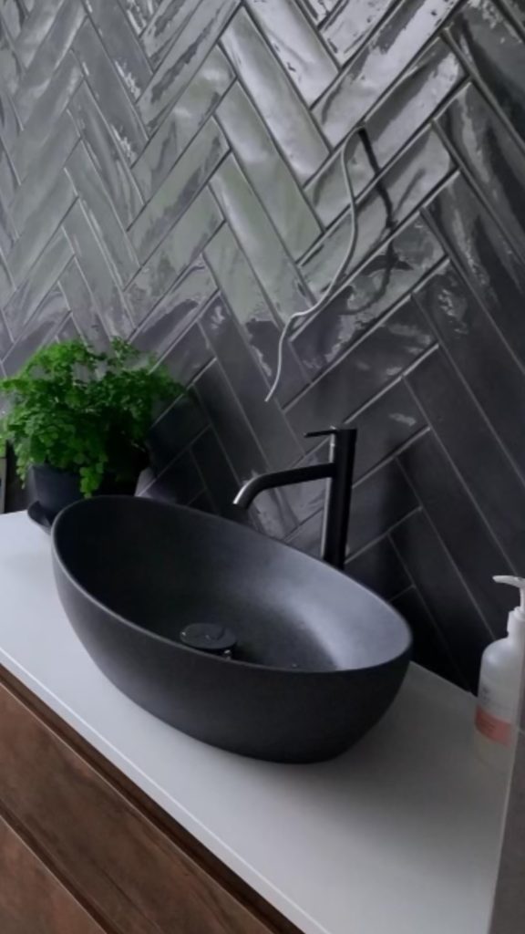 Mila Above Counter Stone Basin - various finishes - ON DISPLAY PIETRA BIANCA