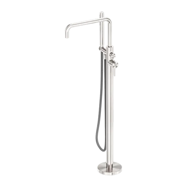 ZEN SS316L FREESTANDING BATH MIXER WITH OUTDOOR SHOWER HOSE - Various Finishes Nero tapware