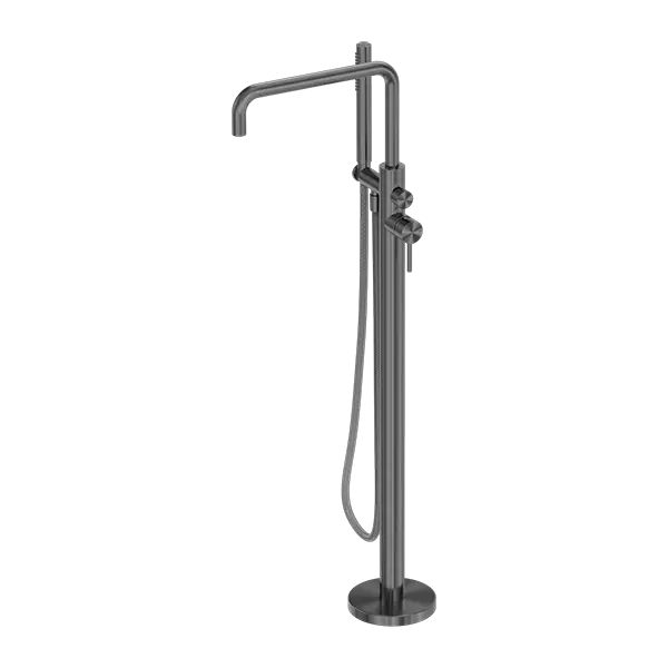 ZEN SS316L FREESTANDING BATH MIXER WITH OUTDOOR SHOWER HOSE - Various Finishes Nero tapware