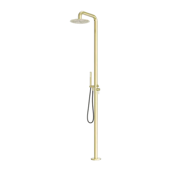 ZEN SS316L OUTDOOR FREESTANDING SHOWER COLUMN - Various Finishes Nero tapware