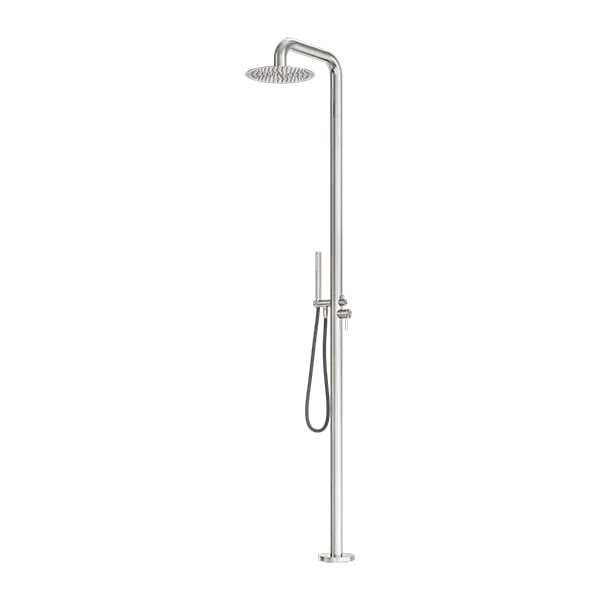 ZEN SS316L OUTDOOR FREESTANDING SHOWER COLUMN - Various Finishes Nero tapware