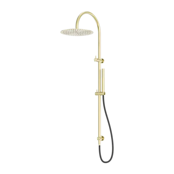 ZEN SS316L TWIN SHOWER WITH OUTDOOR SHOWER HOSE - Various Finishes Nero tapware