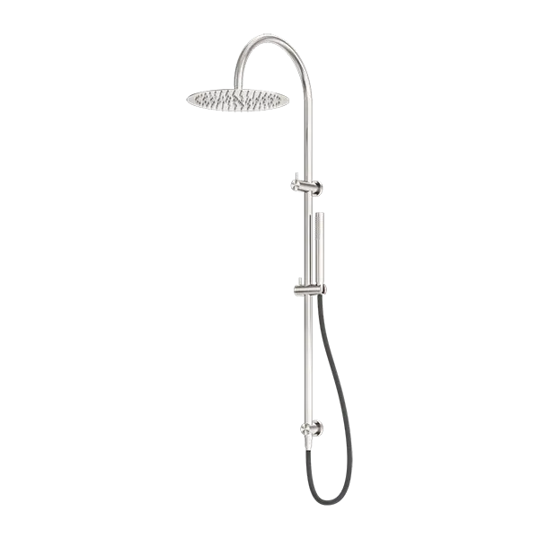 ZEN SS316L TWIN SHOWER WITH OUTDOOR SHOWER HOSE - Various Finishes Nero tapware