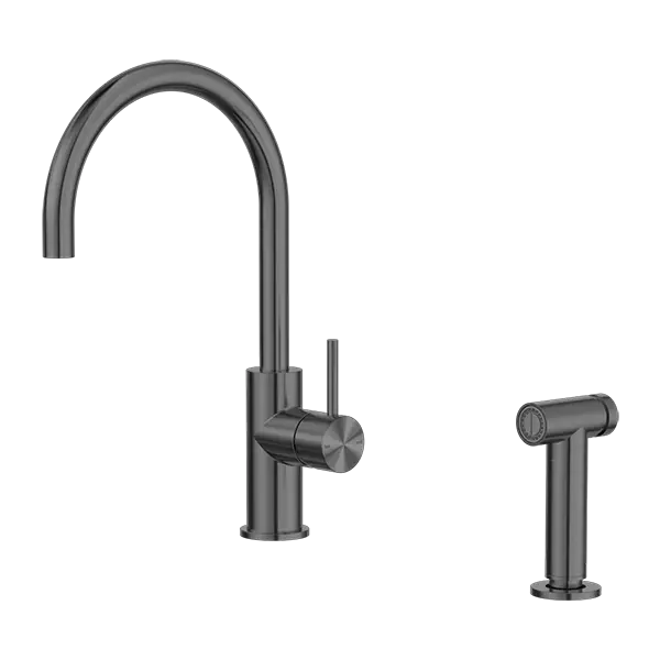 ZEN SS316L KITCHEN MIXER WITH HAND SPRAY - Various Finishes Nero tapware