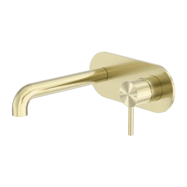 ZEN SS316L WALL BASIN/BATH MIXER 185/230MM SPOUT - Various Finishes Nero tapware