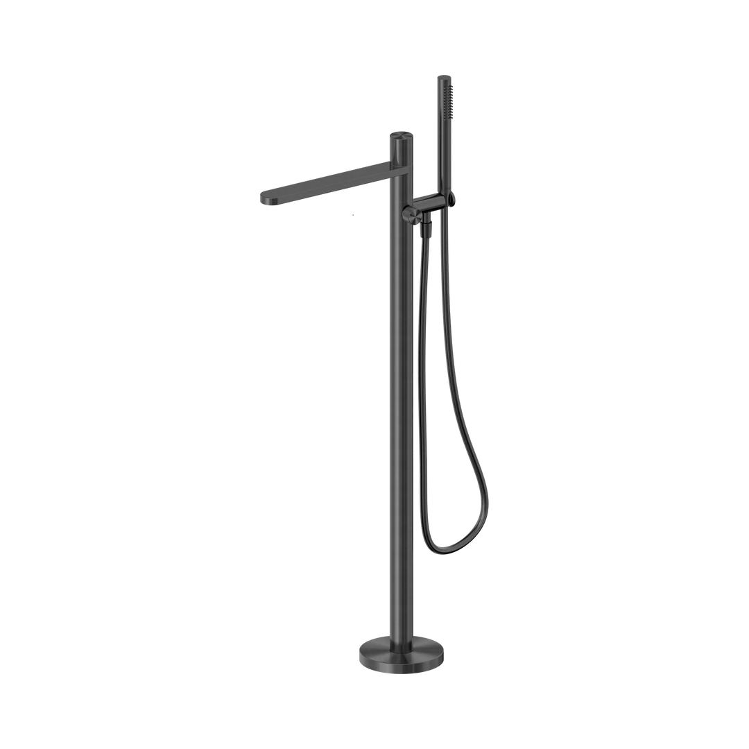 Pure SS316L Progressive Freestanding Bath Mixer Nero tapware