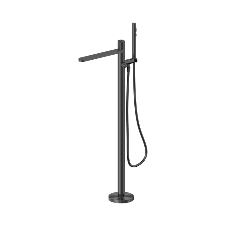 Pure SS316L Progressive Freestanding Bath Mixer Nero tapware