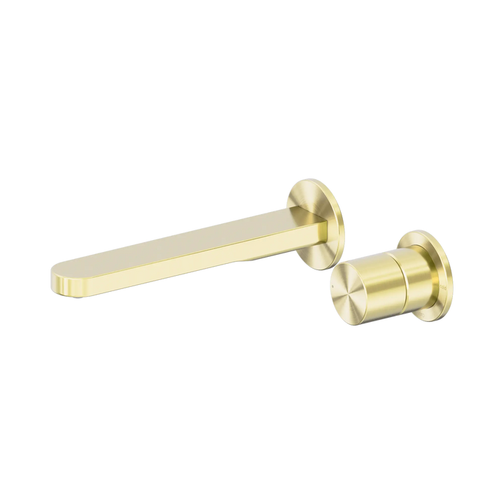 Pure SS316L Progressive Wall Basin/Bath Mixer Separate Back Plate Nero tapware