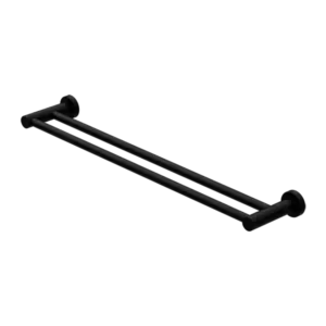 Mecca Double Towel Rail 600/800mm Nero tapware