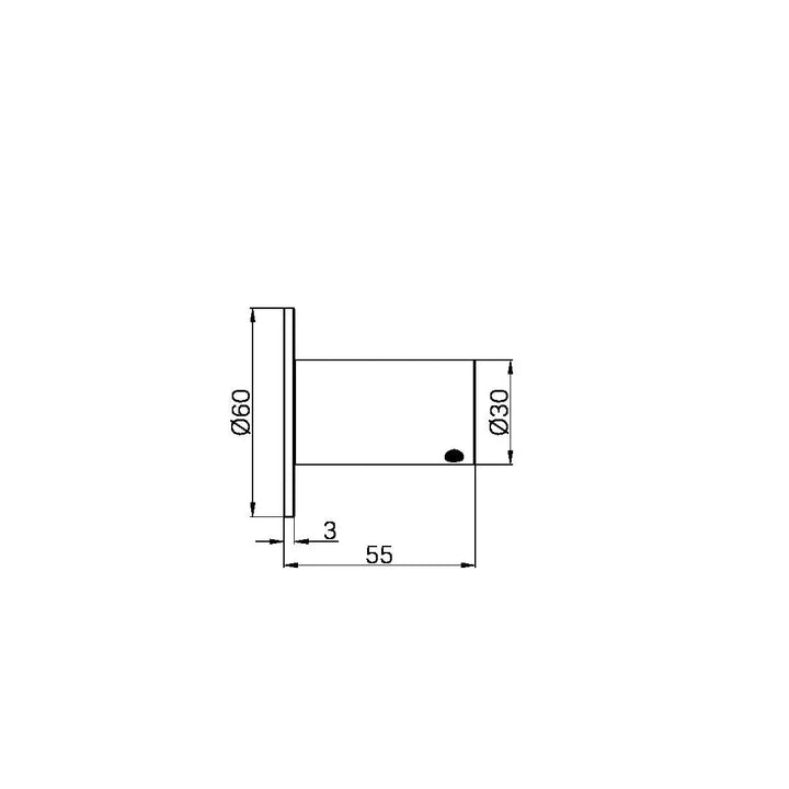Mecca Robe Hook II Nero tapware