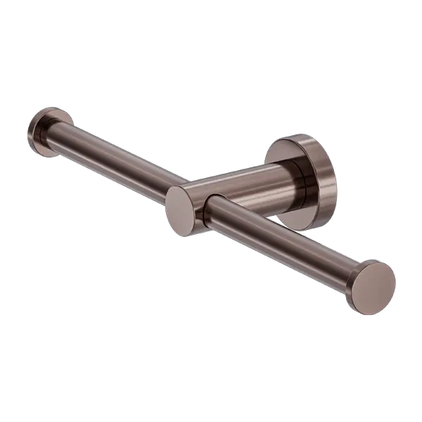 Mecca Double Toilet Roll Holder Nero tapware