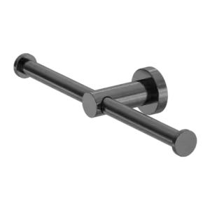 Mecca Double Toilet Roll Holder Nero tapware
