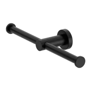 Mecca Double Toilet Roll Holder Nero tapware