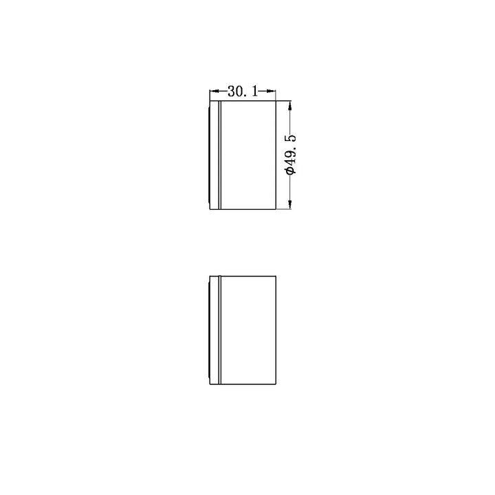 LAST ONE LEFT - KARA WALL TOP ASSEMBLIES GUN METAL Nero tapware
