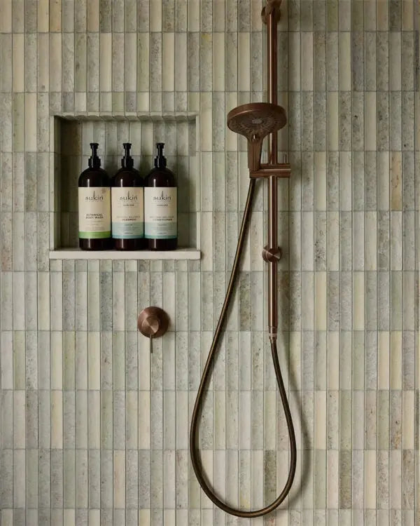 Last one - MECCA SHOWER MIXER 80MM PLATE BRUSHED BRONZE Nero tapware