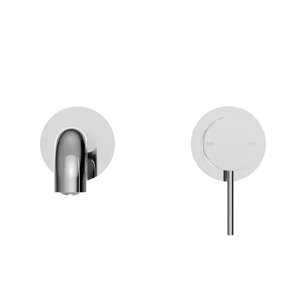 MECCA WALL BASIN/BATH MIXER SEPARATE BACK PLATE 120/160/185/230/260MM Nero tapware