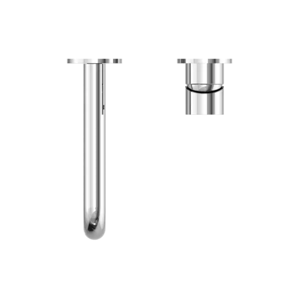MECCA WALL BASIN/BATH MIXER SEPARATE BACK PLATE 120/160/185/230/260MM Nero tapware