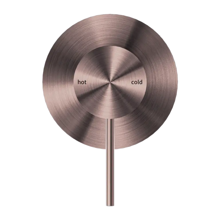 Last one - MECCA SHOWER MIXER 80MM PLATE BRUSHED BRONZE Nero tapware