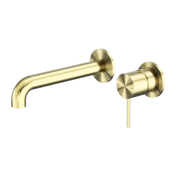 MECCA WALL BASIN/BATH MIXER SEPARATE BACK PLATE 120/160/185/230/260MM Nero tapware