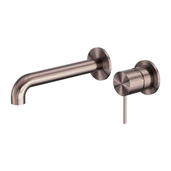 MECCA WALL BASIN/BATH MIXER SEPARATE BACK PLATE 120/160/185/230/260MM Nero tapware