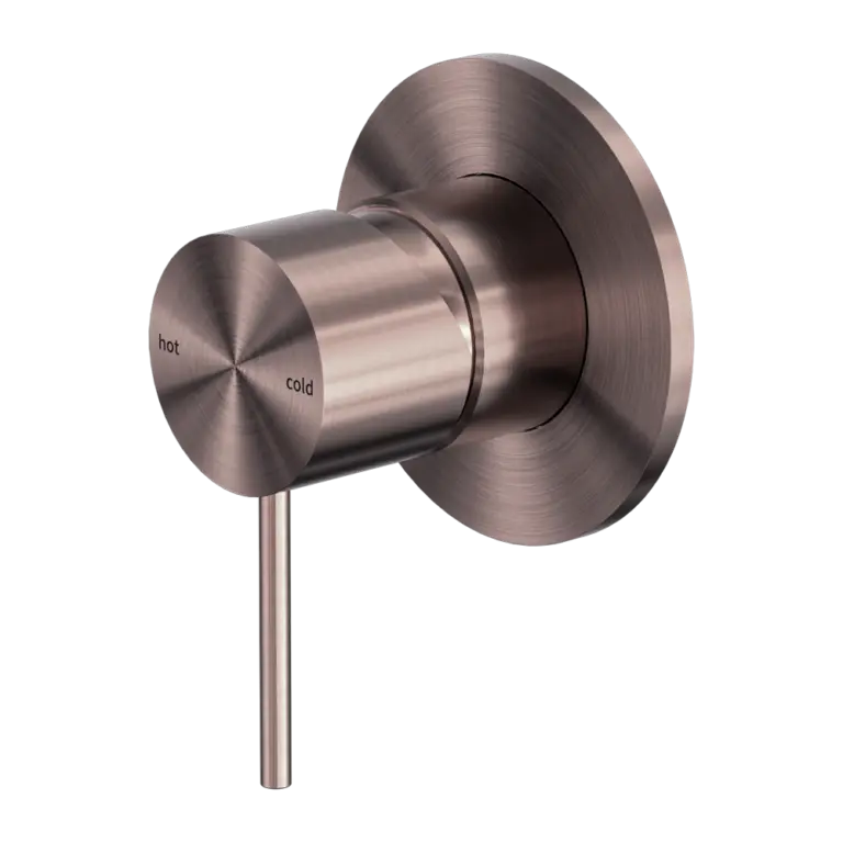 Last one - MECCA SHOWER MIXER 80MM PLATE BRUSHED BRONZE Nero tapware