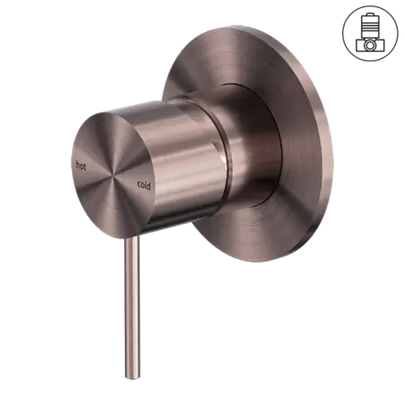 MECCA SHOWER MIXER 80MM PLATE Nero tapware