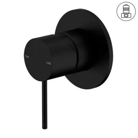 MECCA SHOWER MIXER 80MM PLATE Nero tapware