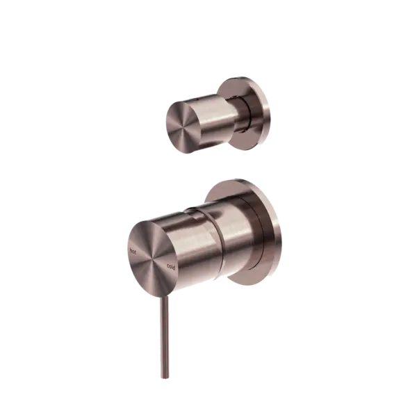 MECCA SHOWER MIXER WITH DIVERTOR SEPARATE BACK PLATE Nero tapware