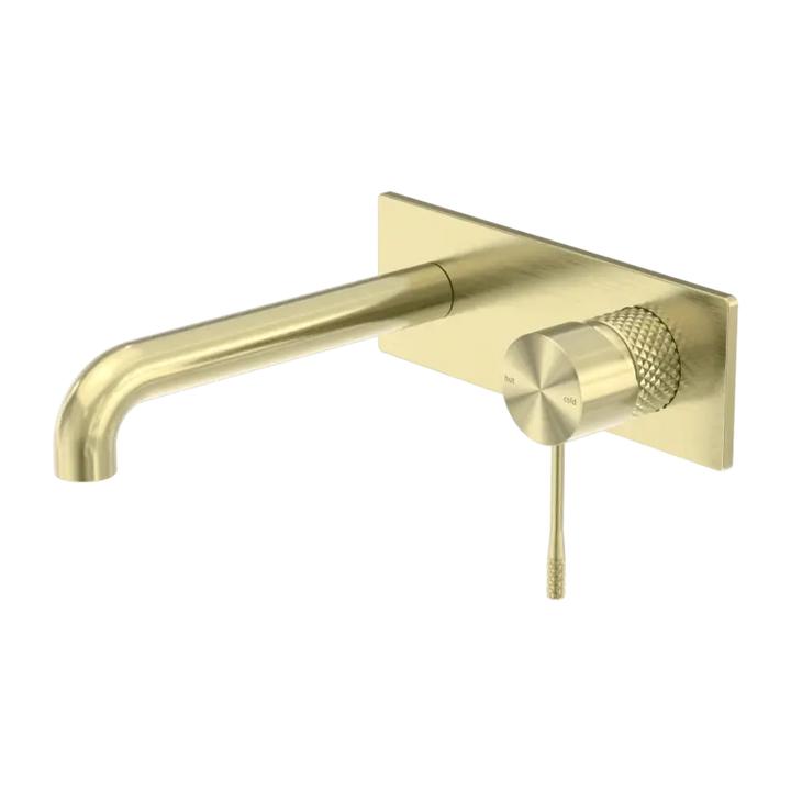 Last one - NERO OPAL WALL BASIN/BATH MIXER BRUSHED GOLD 185mm Nero tapware