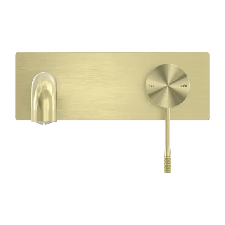 Last one - NERO OPAL WALL BASIN/BATH MIXER BRUSHED GOLD 185mm Nero tapware