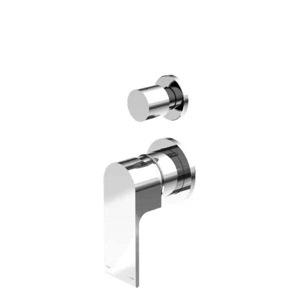Bianca Shower mixer with divertor - seperate backplate Nero tapware