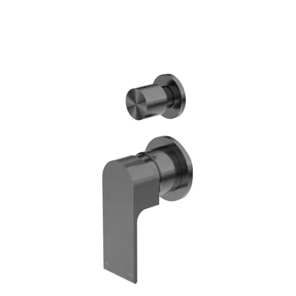 Bianca Shower mixer with divertor - seperate backplate Nero tapware
