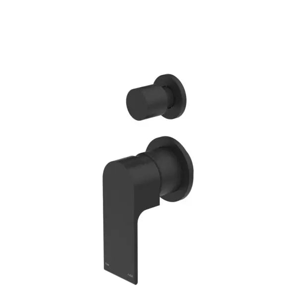 Bianca Shower mixer with divertor - seperate backplate Nero tapware